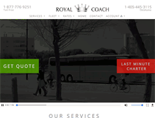 Tablet Screenshot of oklahomaroyalcoach.com